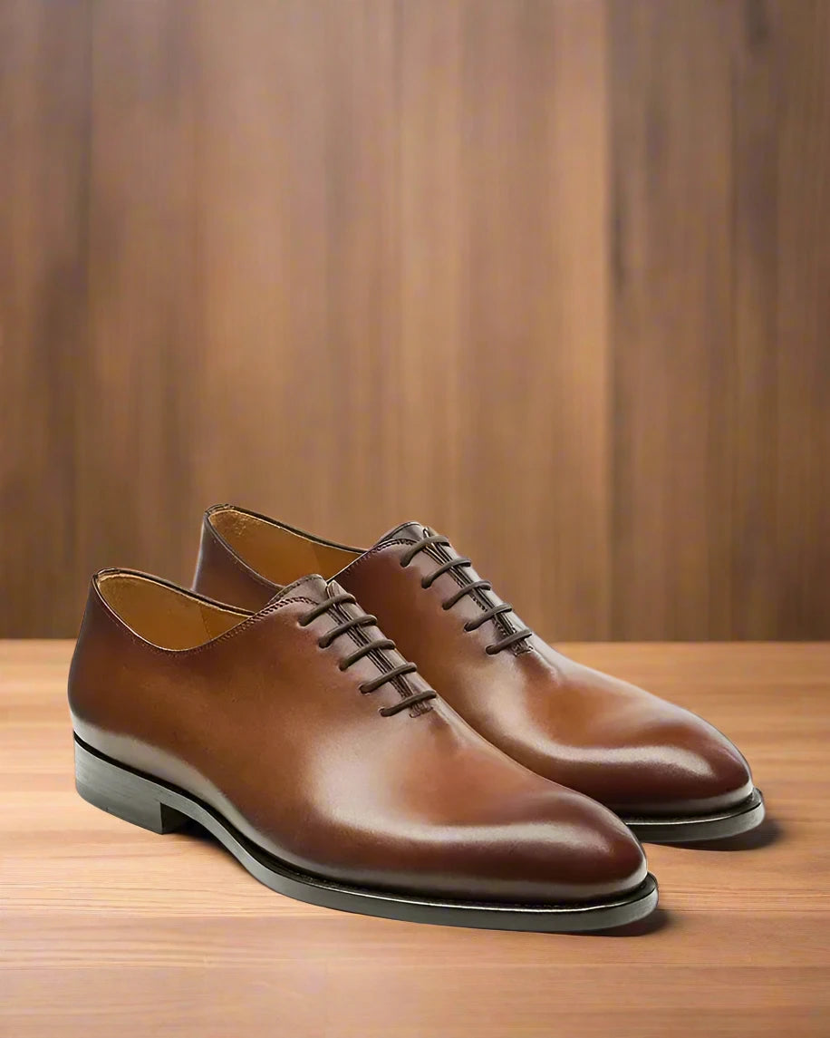 PATRICK LEATHER LACE UP SHOES